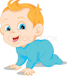 282x320 Vector Illustration Of Baby Boy Cartoon Stock Vector Colourbox