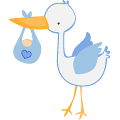 240x240 Baby Boy Stork Clip Art Clipart