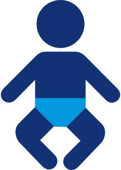 426x597 Blue Baby Boy Silhouette Clip Art