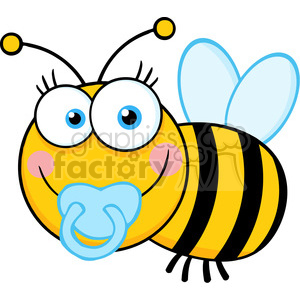 300x300 Royalty Free 5609 Royalty Free Clip Art Baby Boy Bee Cartoon