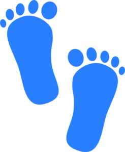 246x298 Baby Boy Footprints Clip Art