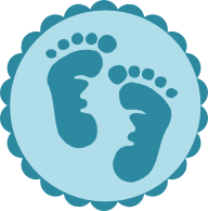 192x194 Baby Footprints Cricut Svg Files Babies, Baby