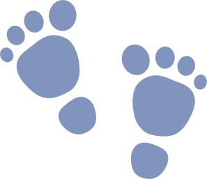 297x257 Clipart Walking Feet