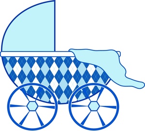 300x270 Baby Boy Carriage Clip Art Clipart