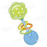 160x160 Yellow Clipart Baby Rattle