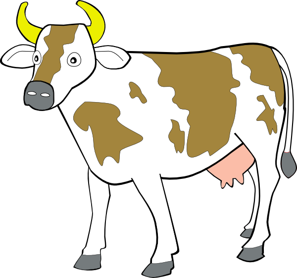 600x561 Cow 7 Clip Art