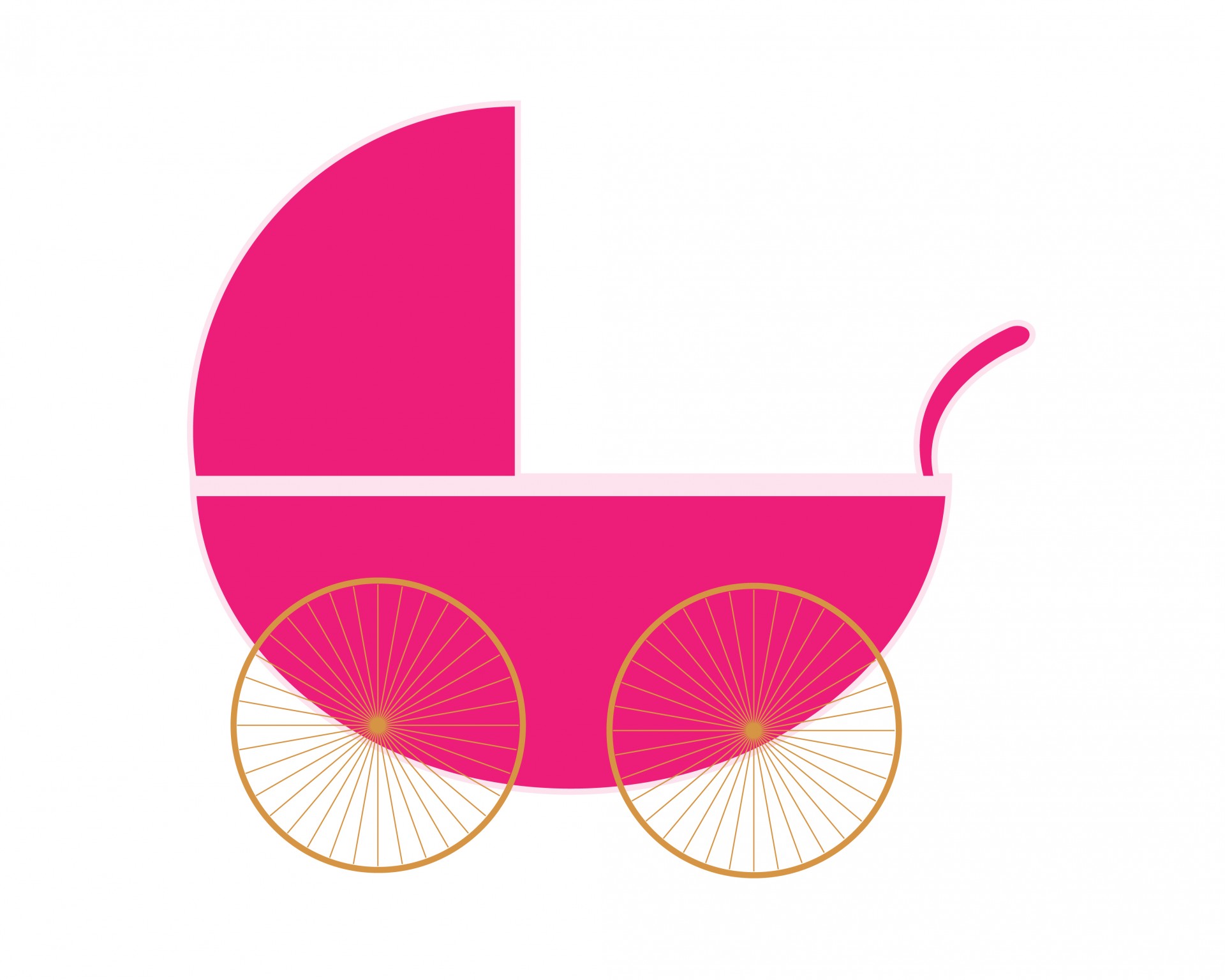 1920x1535 Carriage Clipart Pink Stroller