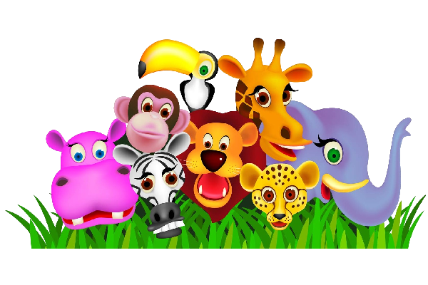 600x400 Baby Cartoon Animals Clipart Kid