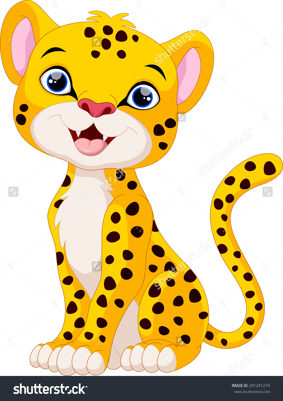 Baby Cheetah Clipart | Free download on ClipArtMag