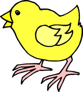 270x298 Cartoon Baby Chick Clip Art
