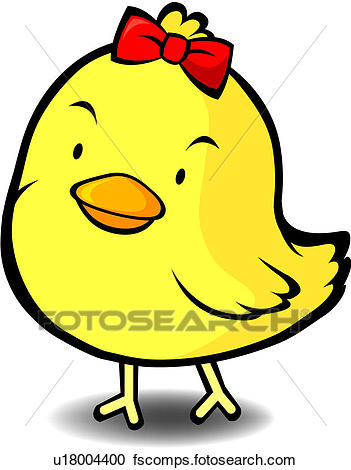351x470 Stock Illustrations Of Baby Chick With A Bow U18004400