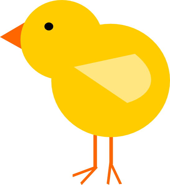 546x595 Yellow Baby Chick Clip Art