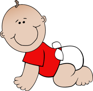 300x294 Red Baby Clip Art