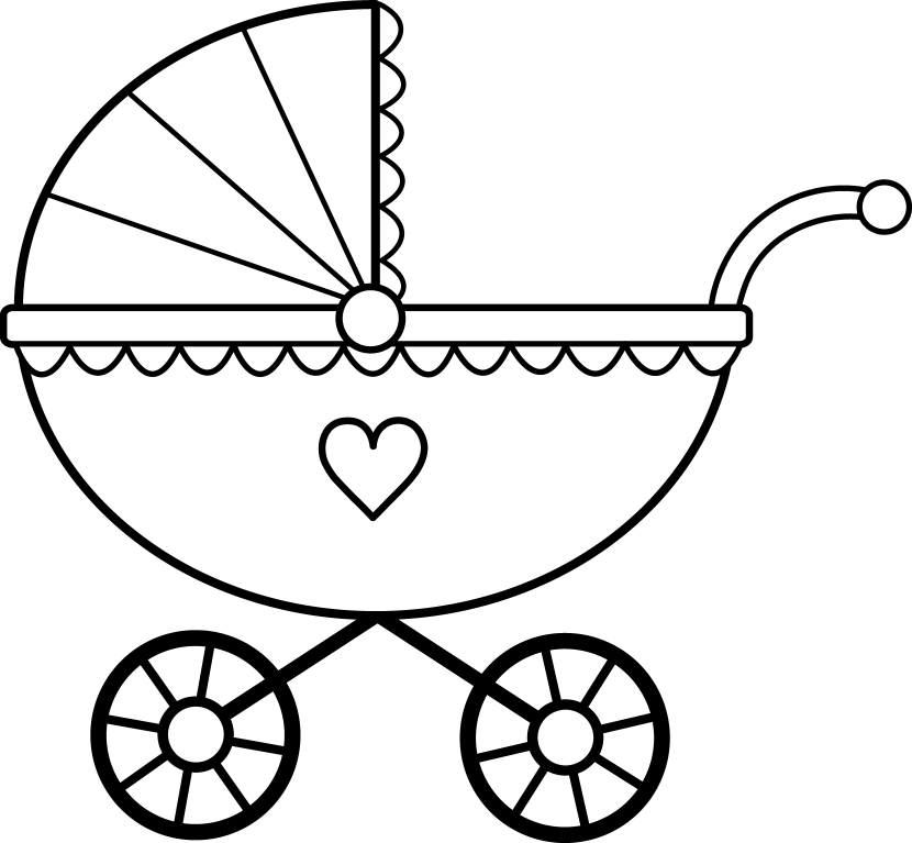 830x767 Black Clipart Baby Shower
