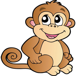320x320 Baby Monkey Clip Art Cartoon