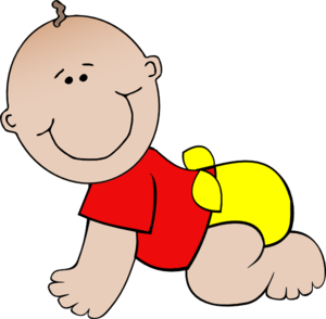 300x294 Red Baby Clip Art