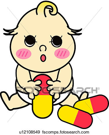 377x470 Clip Art Of One Person, Sick, Person, People, Tablet, Baby