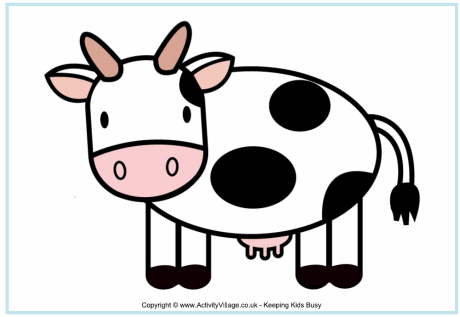 460x317 Drawn Cattle Baby Cow