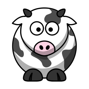 300x300 Cartoon Cow Clipart