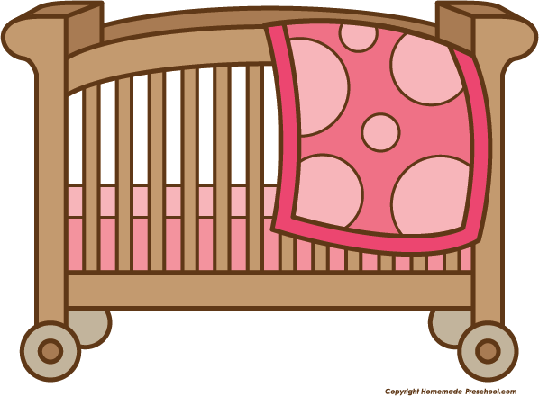 598x440 Baby Clipart Crib