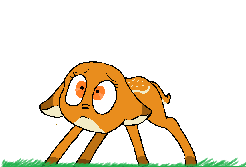 860x584 Scared Baby Deer By Coffee Fawn