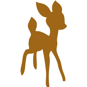 300x300 Silhouette Design Store View 5 Baby Deer Clipart