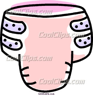300x306 Diaper Clip Art