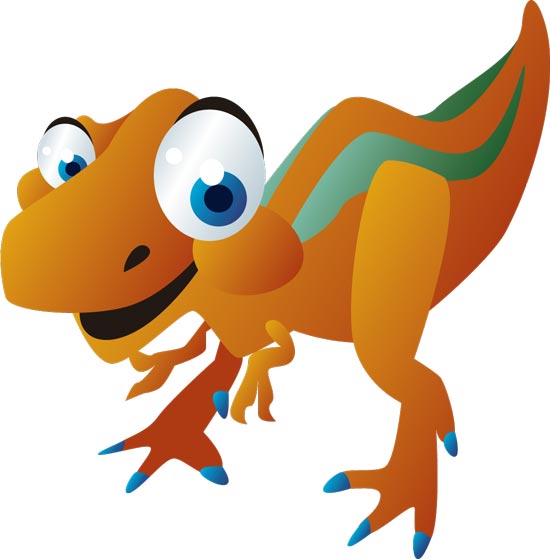 550x559 Baby Dinosaurs Cartoon Vector