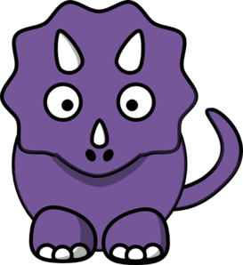 273x298 Purple Baby Dinosaur Clip Art