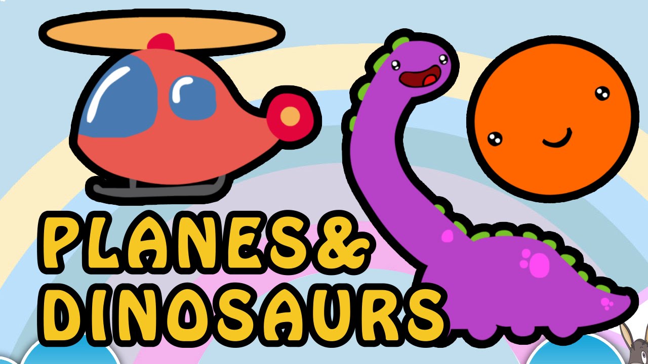 1280x720 Planes And Dinosaurs Alphabet Animation Nursery Rhymes