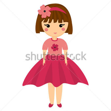 380x380 Beautiful Baby Girl Clipart