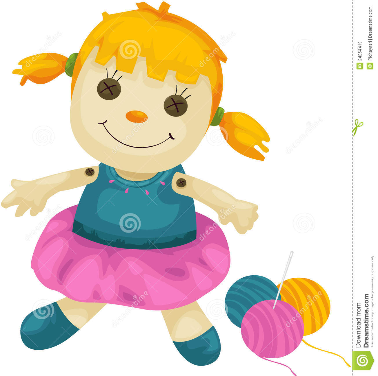 1304x1300 Doll Clip Art