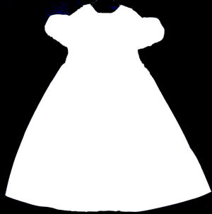 300x302 White Dress Clipart Baby