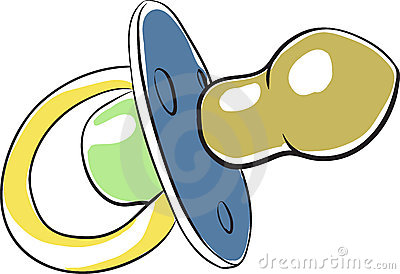 400x274 Blue Baby's Dummy, Baby Bottle Clipart Panda