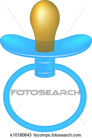 314x470 Clipart Of Blue Baby Dummy K10180643