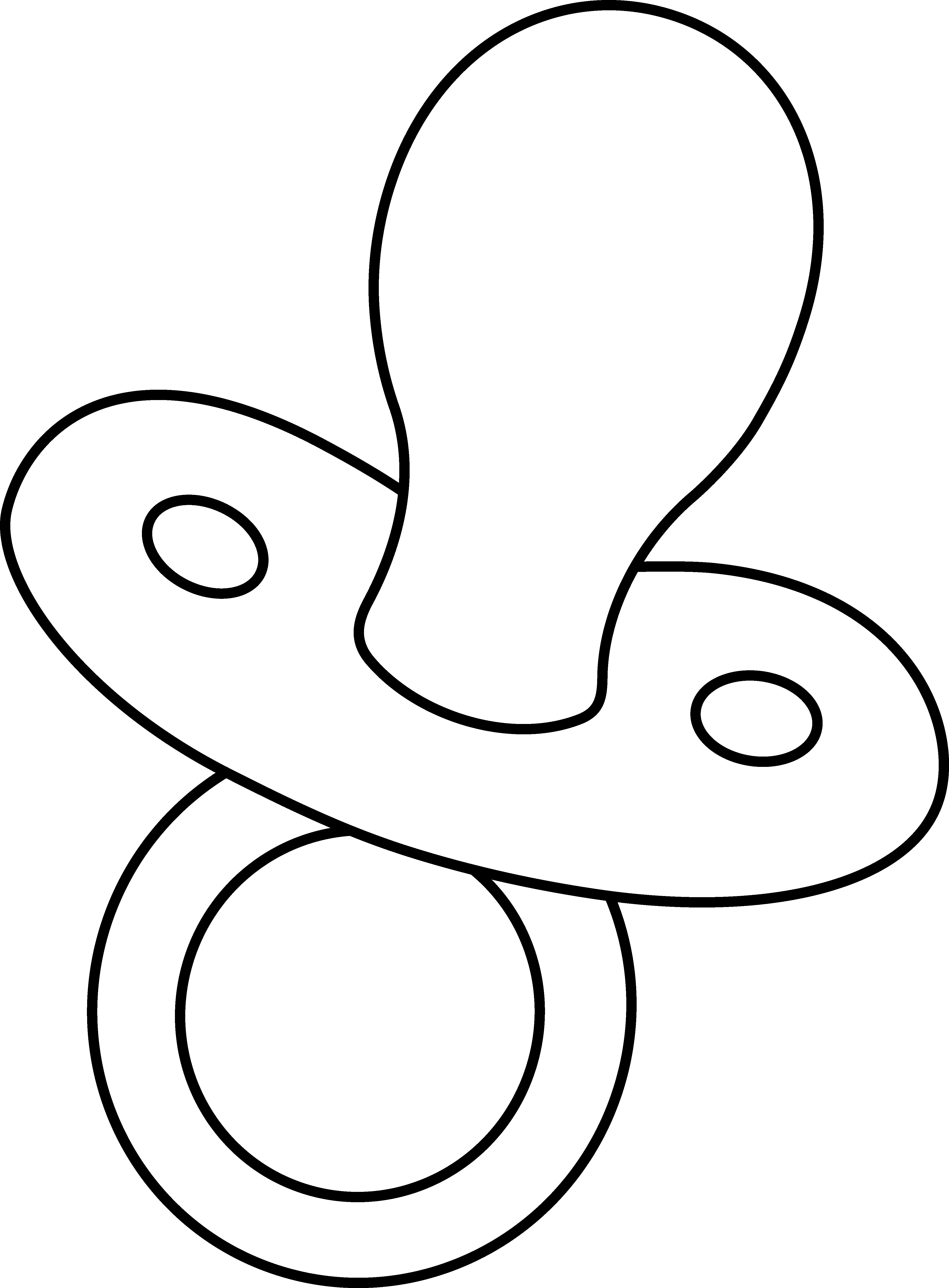 4226x5734 Pacifier Line Art