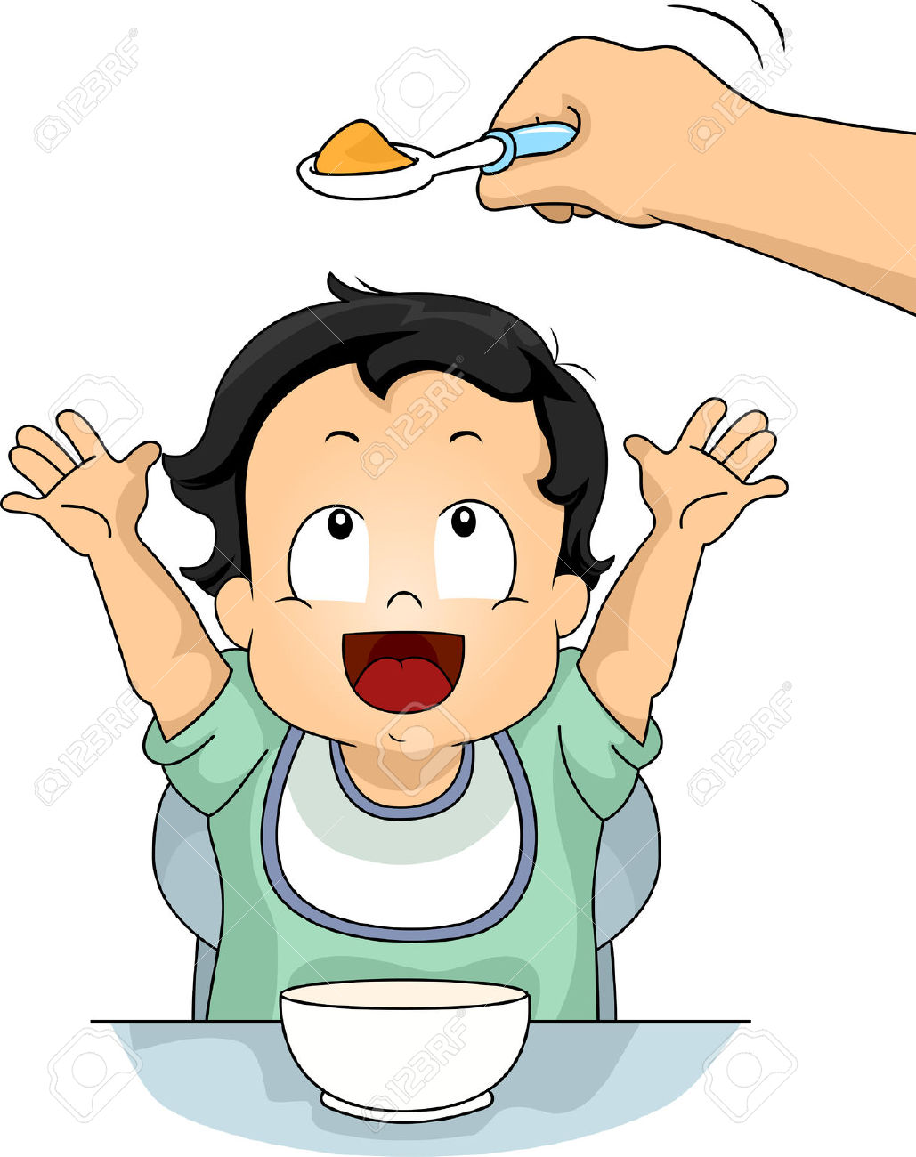 Baby Eating Clipart | Free download on ClipArtMag