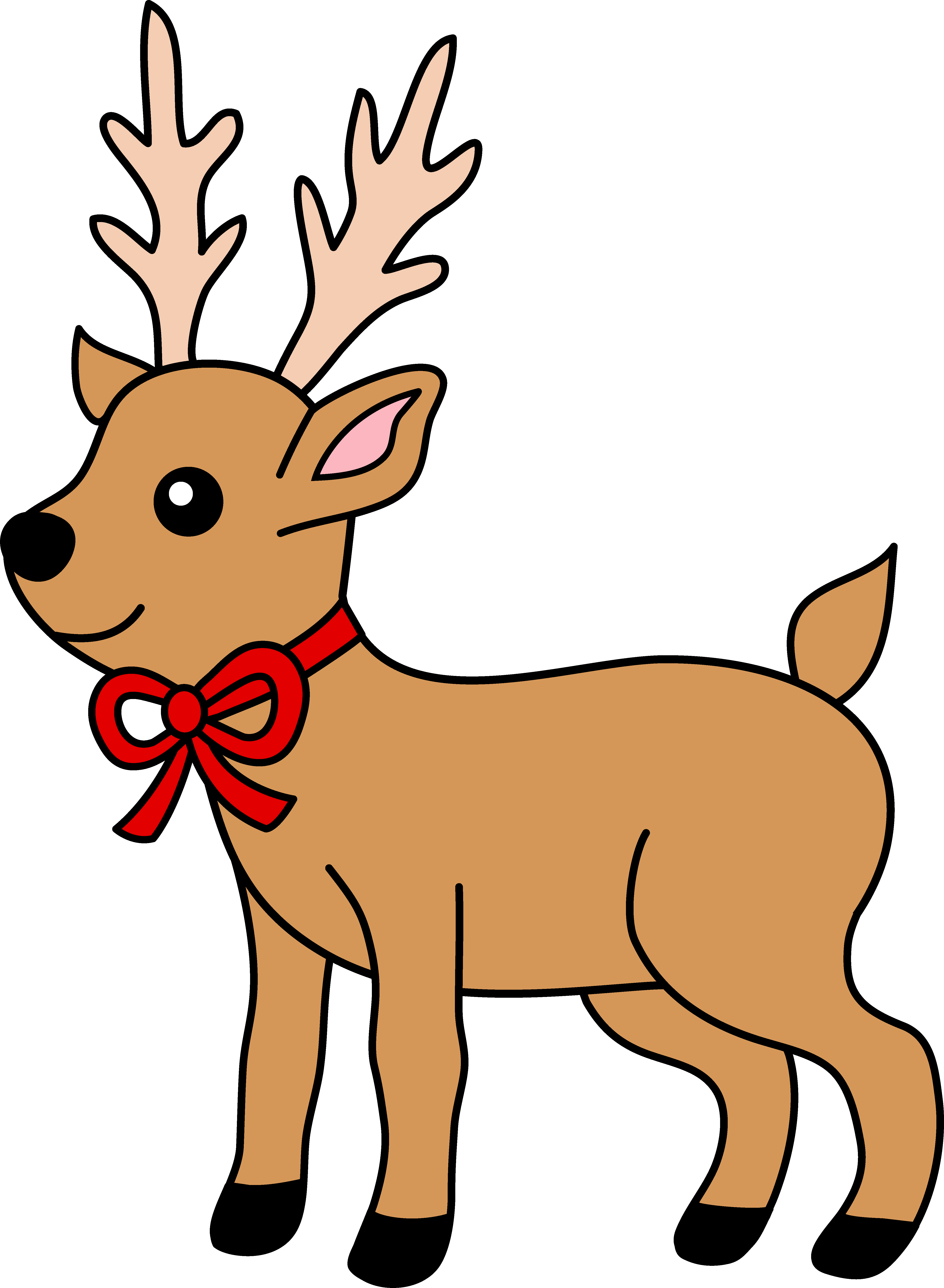 4945x6740 Reindeer Eating Clipart