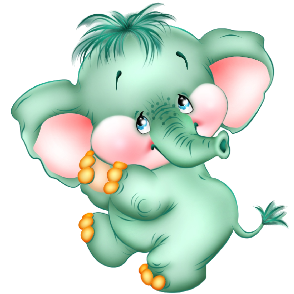 600x600 Funny Baby Elephant