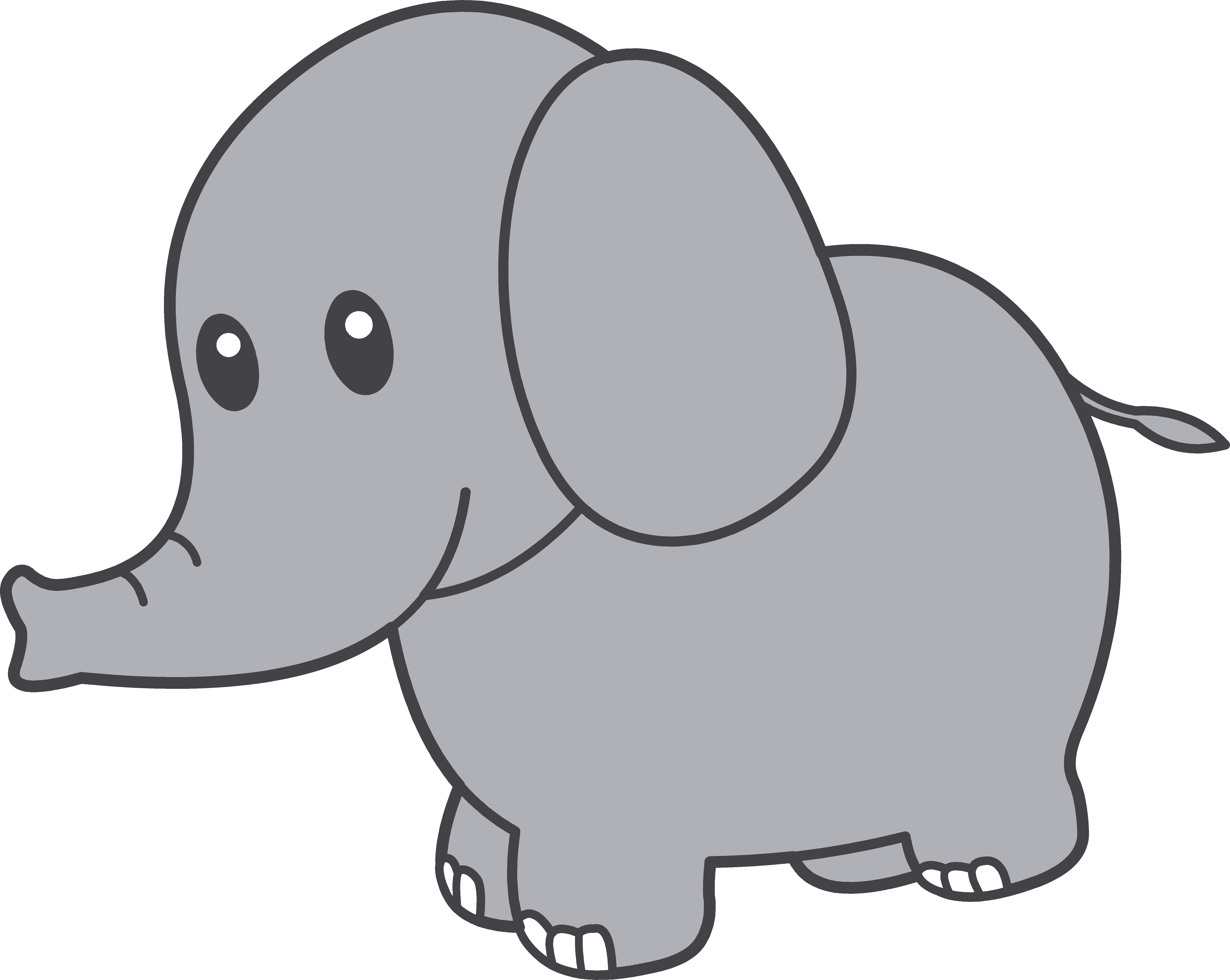 6062x4830 Cute Elephant Clipart Free Clipart Images