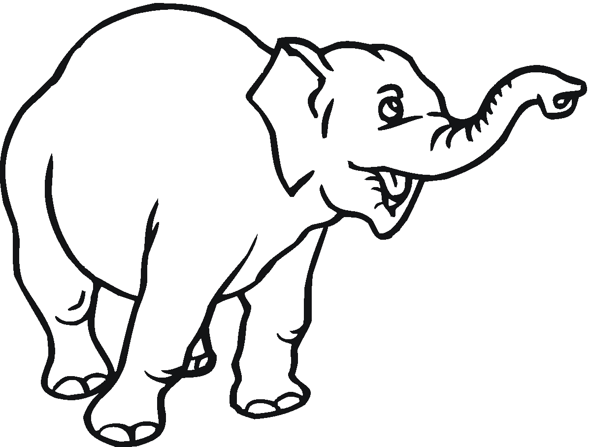 Baby Elephant Clipart Black And White | Free download on ClipArtMag