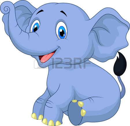 450x436 Cute Baby Elephant Cartoon Royalty Free Cliparts, Vectors,