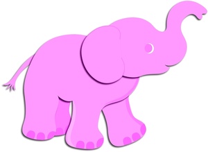 300x219 Cute Elephant Silhouette Clip Art Clipart Panda