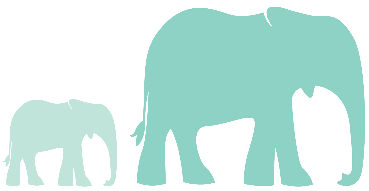 1500x776 Baby Elephant Vector