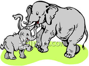 300x222 Baby Elephants Playing Clip Art Cliparts