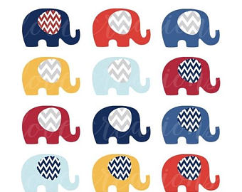 340x270 Sale Baby Elephants Clip Art Set Elephant Illustration