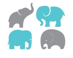 236x187 Baby Elephants Set Svg Dxf File Instant Download Stencil