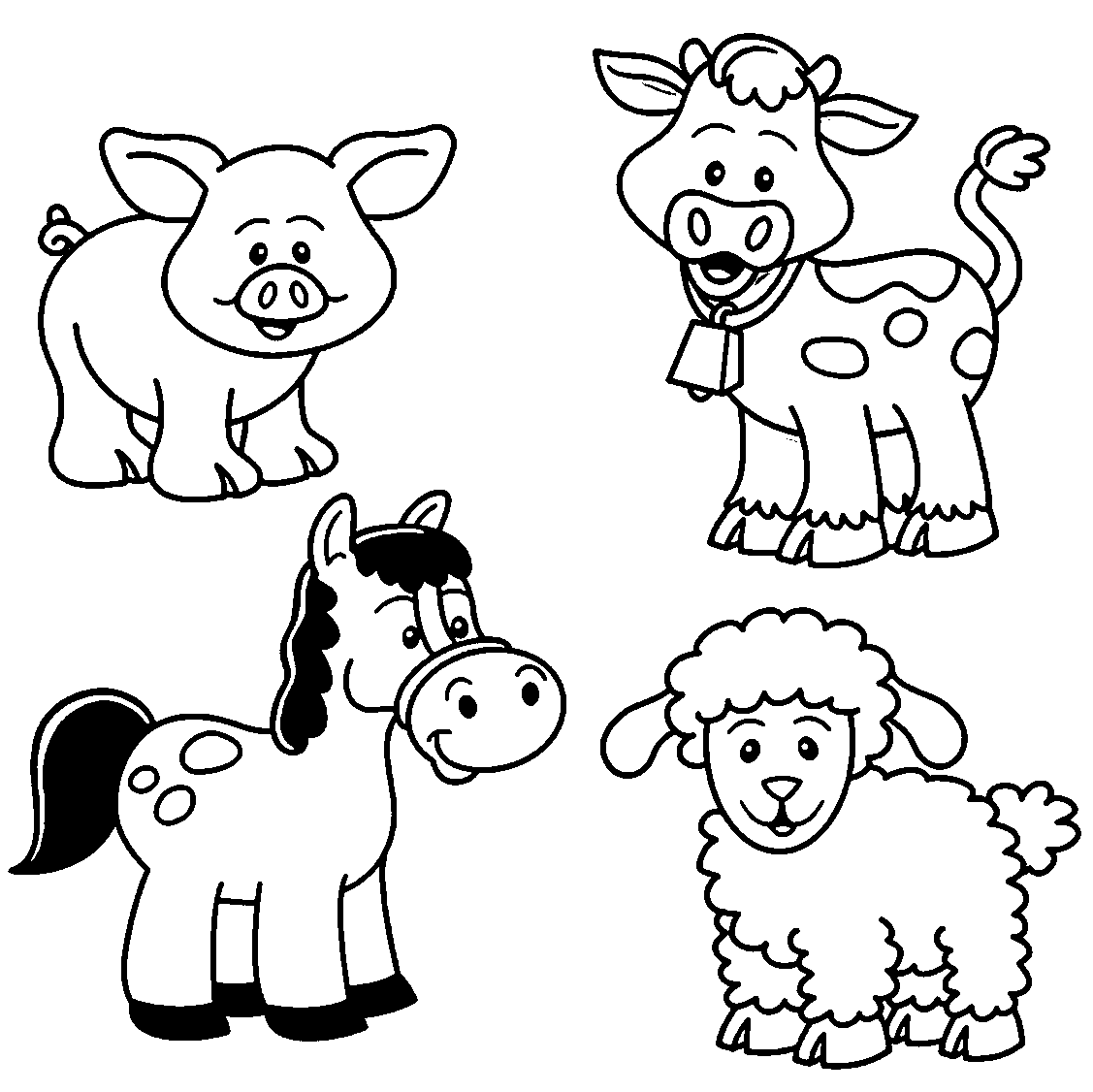 1127x1126 Httpcolorings.coaby Farm Animals Coloring Pages