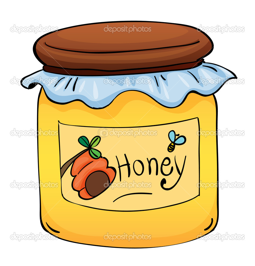 981x1023 Pooh Honey Jar Clipart