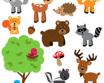 340x270 Baby Forest Animal Clipart